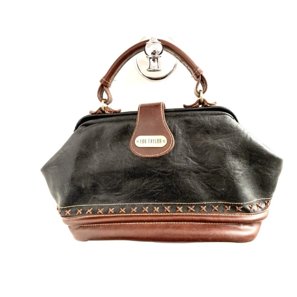 Taylor Classic Black and Brown Satchel